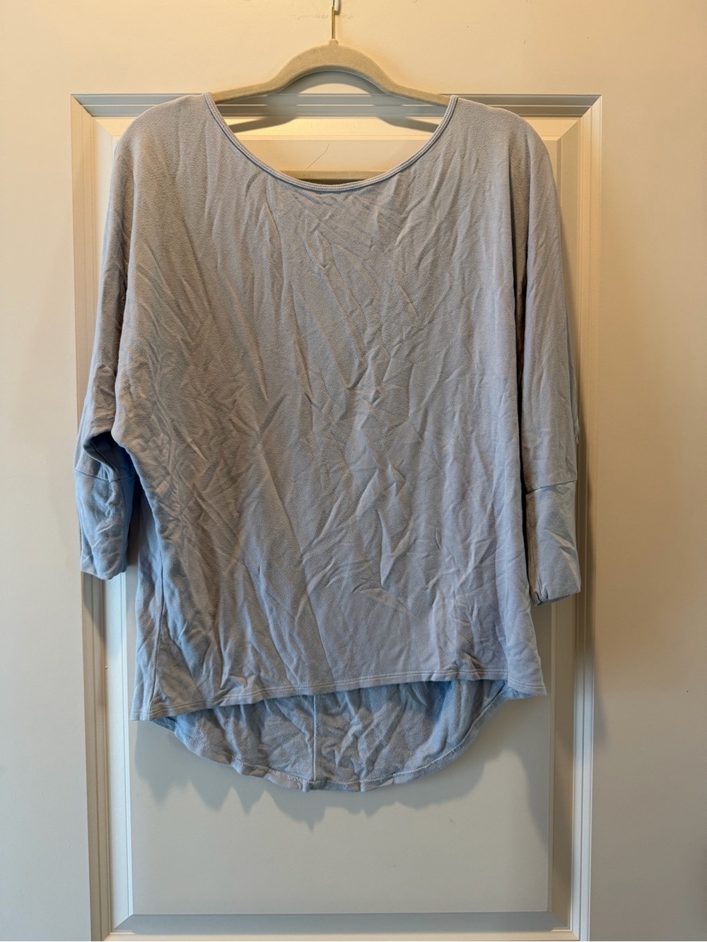 NUX Light Blue Relaxed Scoop Neck Tunic